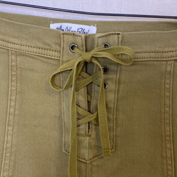 Denim Skirt Size Medium Others Follow Olive Green - Picture 2 of 5